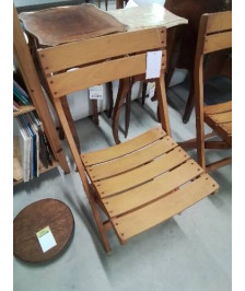 CHAISE DE JARDIN PLIANTE BOIS CLAIR SGDG