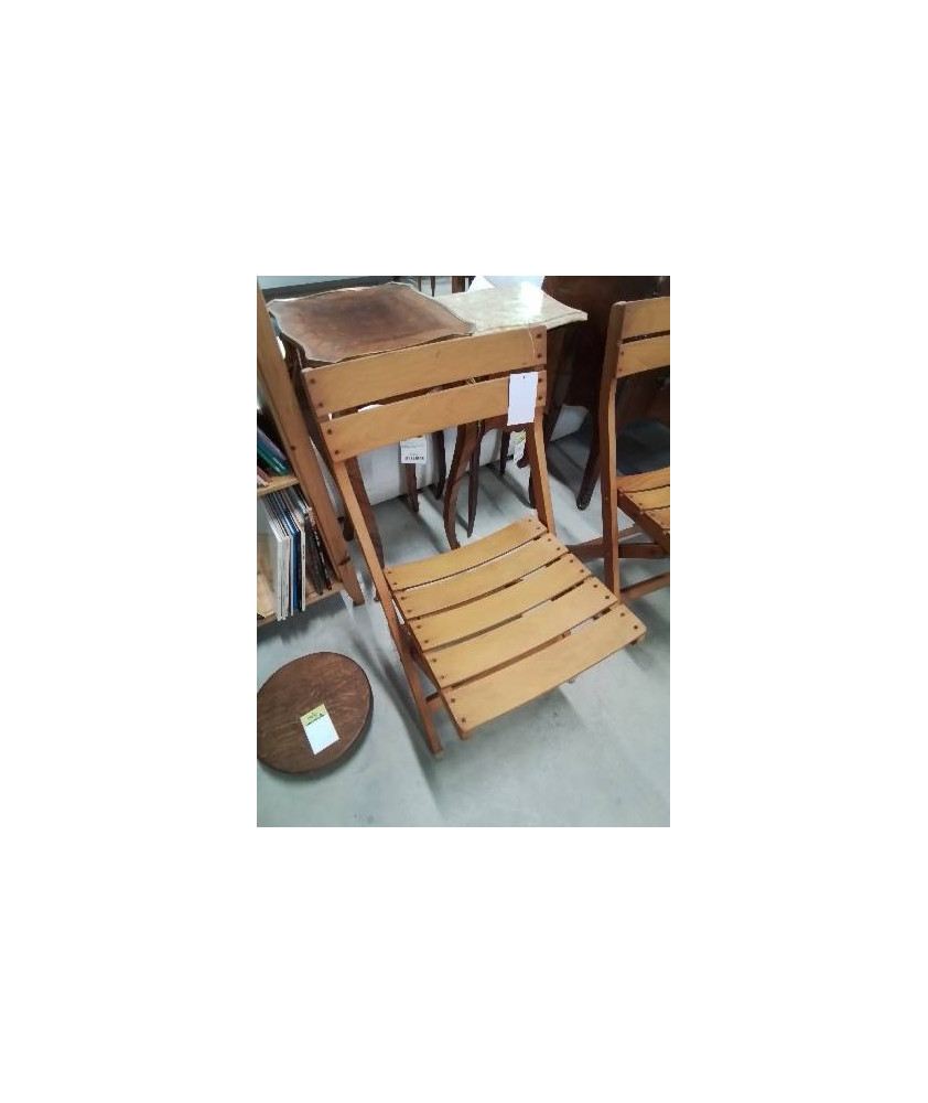 CHAISE DE JARDIN PLIANTE BOIS CLAIR SGDG