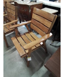 FAUTEUIL DEJARDIN PLIANT BOIS CLAIR SODIBOIS JARDIN