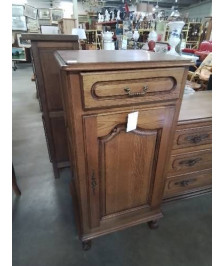 MEUBLE BOIS MOULURÉ 1 TIROIR 1 PORTE STYLE RÉGENCE 
