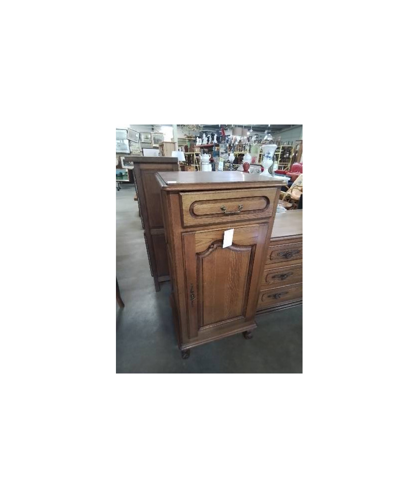 MEUBLE BOIS MOULURÉ 1 TIROIR 1 PORTE STYLE RÉGENCE 