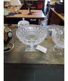COUPE SUR PIEDOUCHE CRISTAL TAILLÉ 25 CM