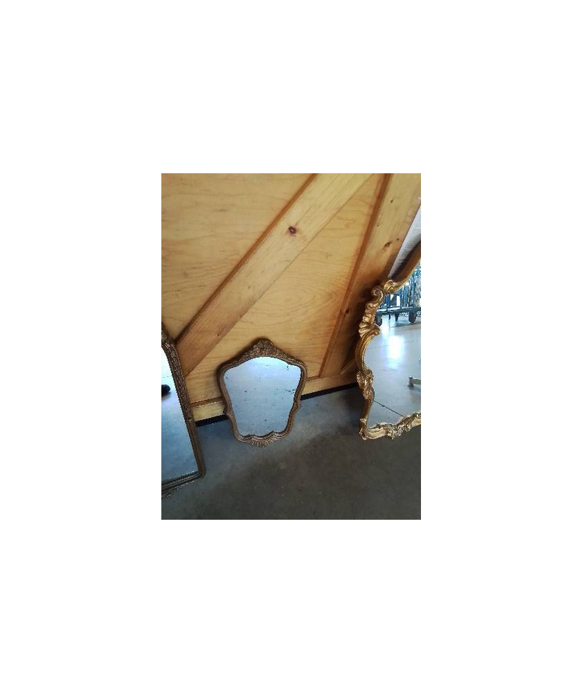 MIROIR DORÉ STYLE RÉGENCE 29X50