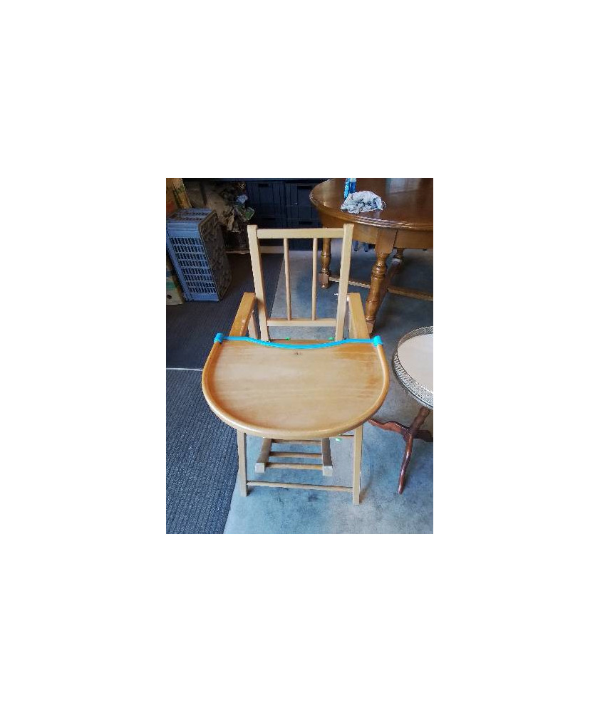 CHAISE HAUTE BEBE BOIS CLAIR ANNÉES 50