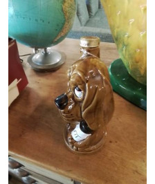 BOUTEILLE A LIQUEUR CÉRAMIQUE AU CHIEN 