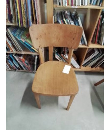 CHAISE D’ADMINISTRATION BOIS CLAIR THONET ANNÉES 50