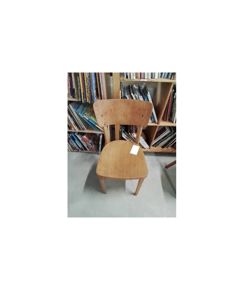 CHAISE D’ADMINISTRATION BOIS CLAIR THONET ANNÉES 50