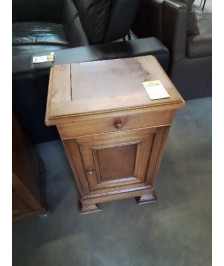 CHEVET LOUIS PHILIPPE BOIS CLAIR 1 TIROIR 1 PORTE