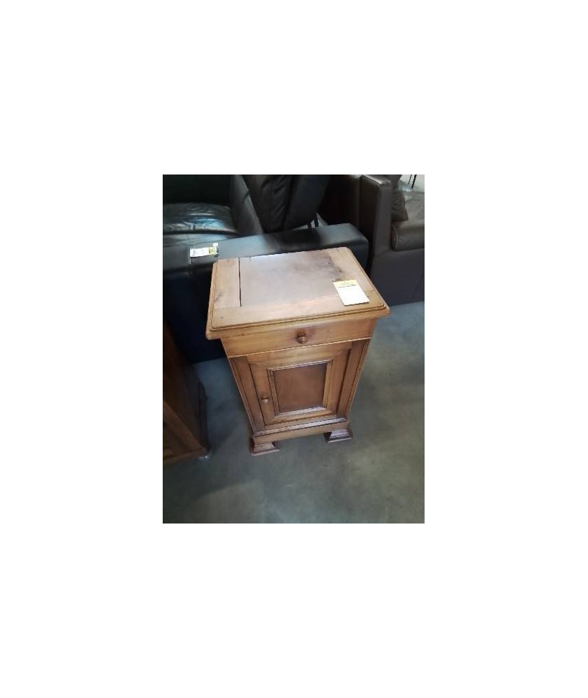 CHEVET LOUIS PHILIPPE BOIS CLAIR 1 TIROIR 1 PORTE