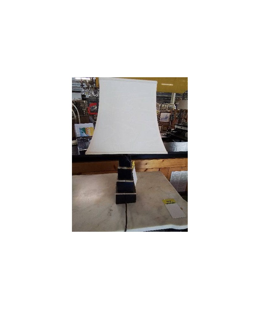 LAMPE PAGODE BOIS ET PLEXIGLAS AJ ECRU