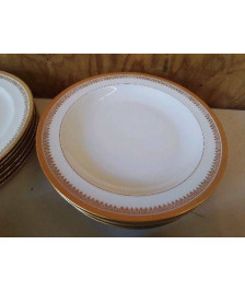 LOT DE 6 ASSIETTES LISIERE DOREE