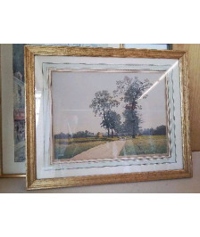TABLEAU ’PAYASAGE RURAL ARBORE AVEC SON CHEMIN’