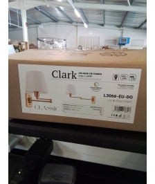APPLIQUE MURALE MÉTAL DORÉ CLARK CLASSIC