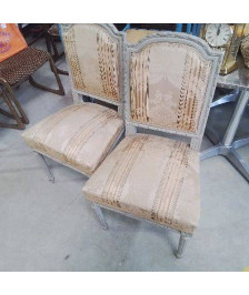 PAIRE DE CHAISES STYLE LOUIS XVI