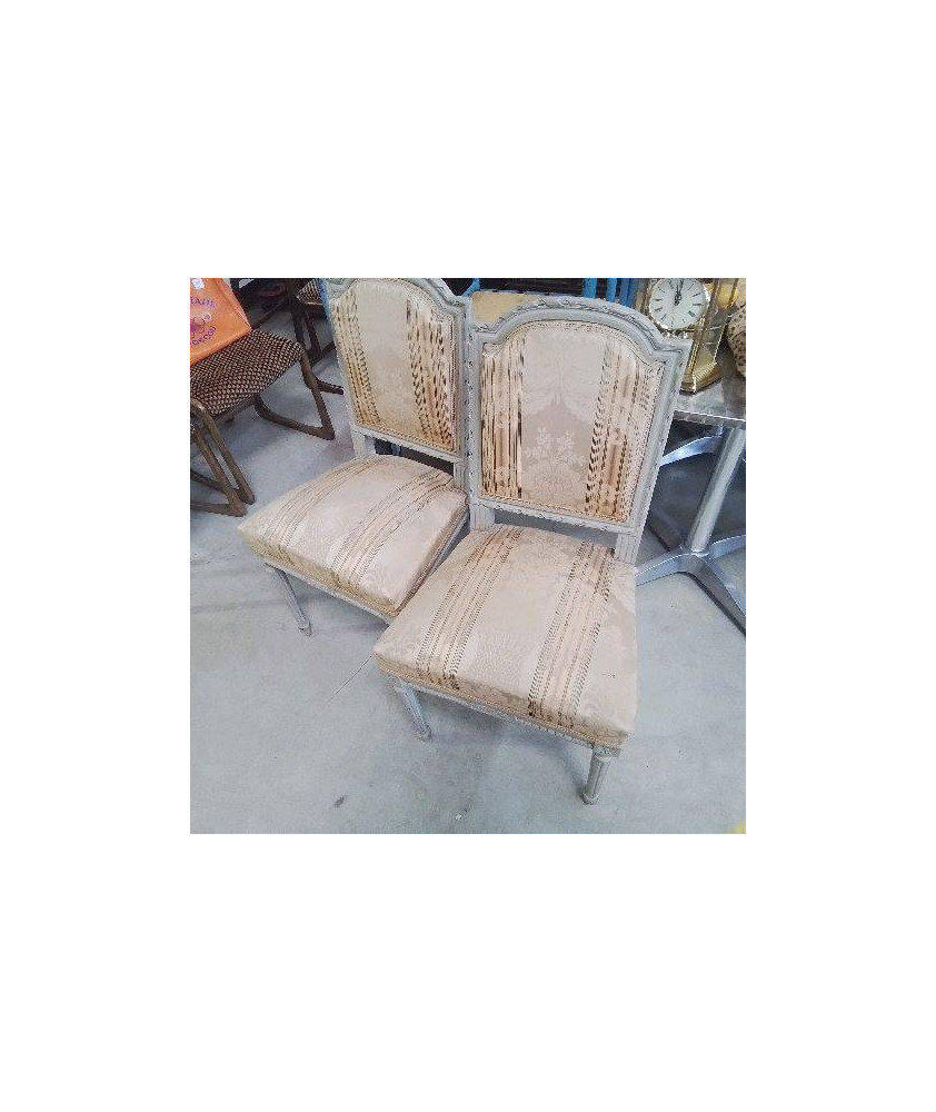 PAIRE DE CHAISES STYLE LOUIS XVI