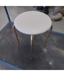 TABOURET PM PIEDS GALBÉS DORÉS 