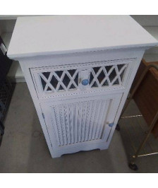 MEUBLE BLANC 1 PORTE A TIROIR