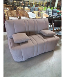 BZ TISSU TAUPE MATELAS DUNLOPILLO 