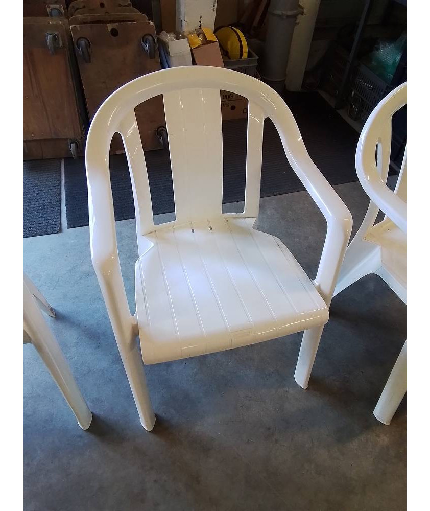 FAUTEUIL DE JARDIN RÉSINE ÉCRU GROSFILLEX 