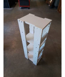 BIBLIOTHÈQUE BOIS ÉCRU 4 TABLETTES 