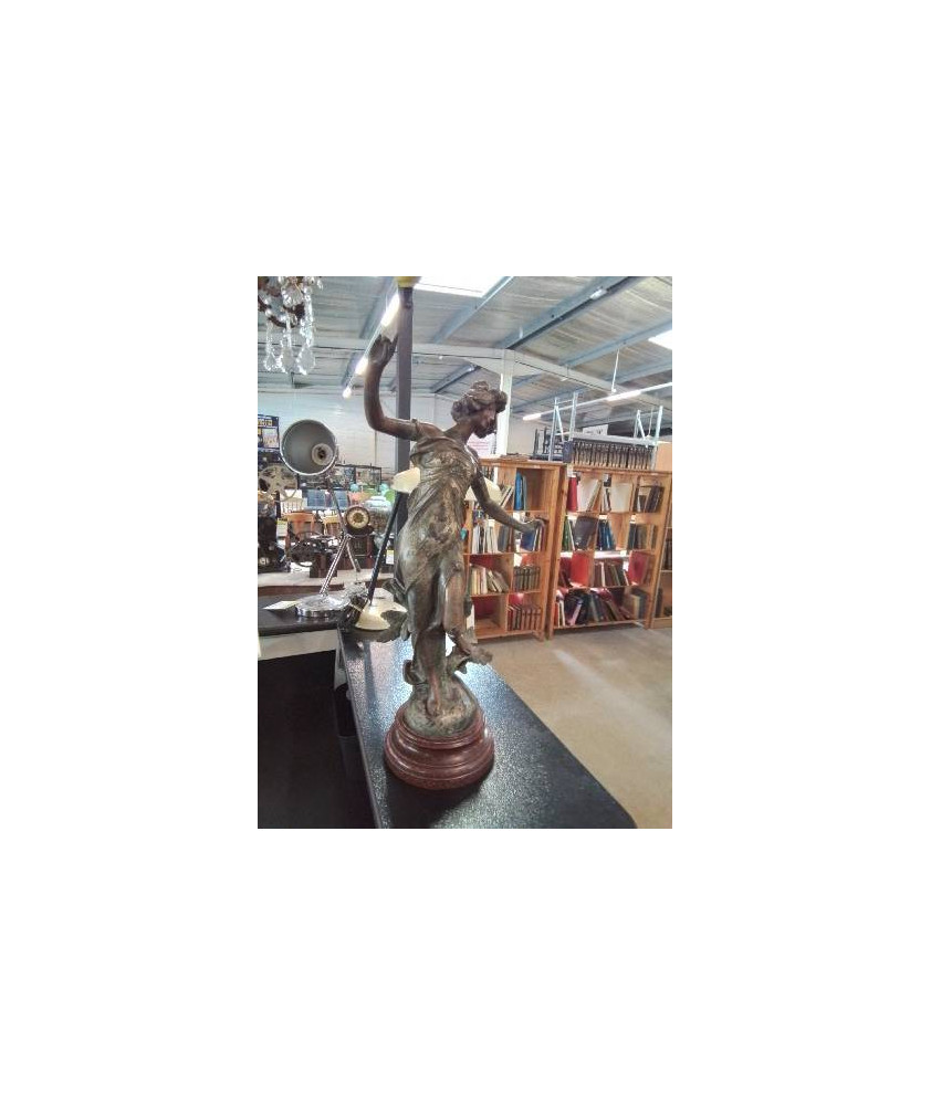SCULPTURE MÉTAL FEMME JULIEN CAUSSE 1869 1938 