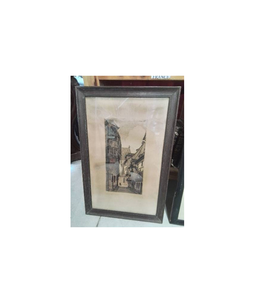 LITHOGRAPHIE CONTRESIGNÉE COLMAR JEAN JACQUES WALTZ (1873-1951)