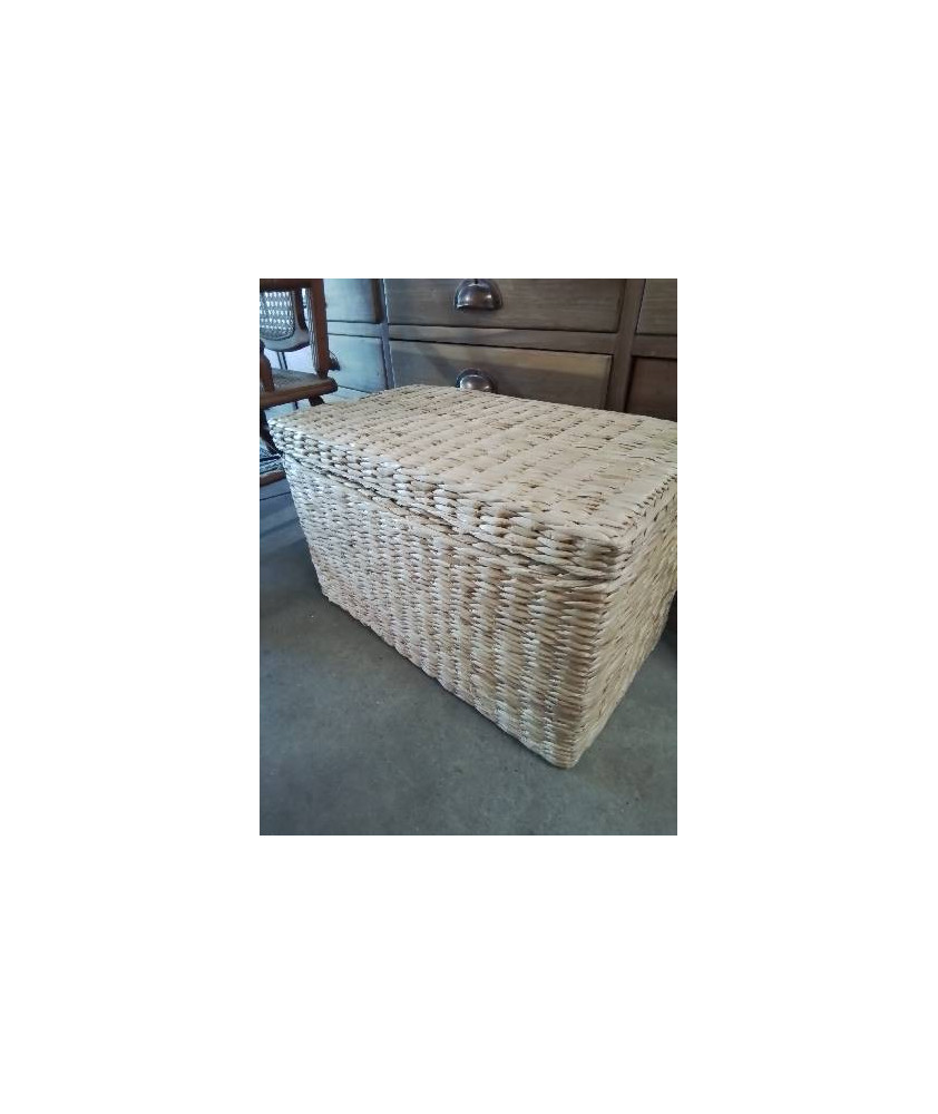 COFFRE RECTANGULAIRE VANNERIE 