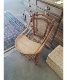 CHAISE TROTTEUR ENFANT BOIS CANNÉ DÉBUT XXE