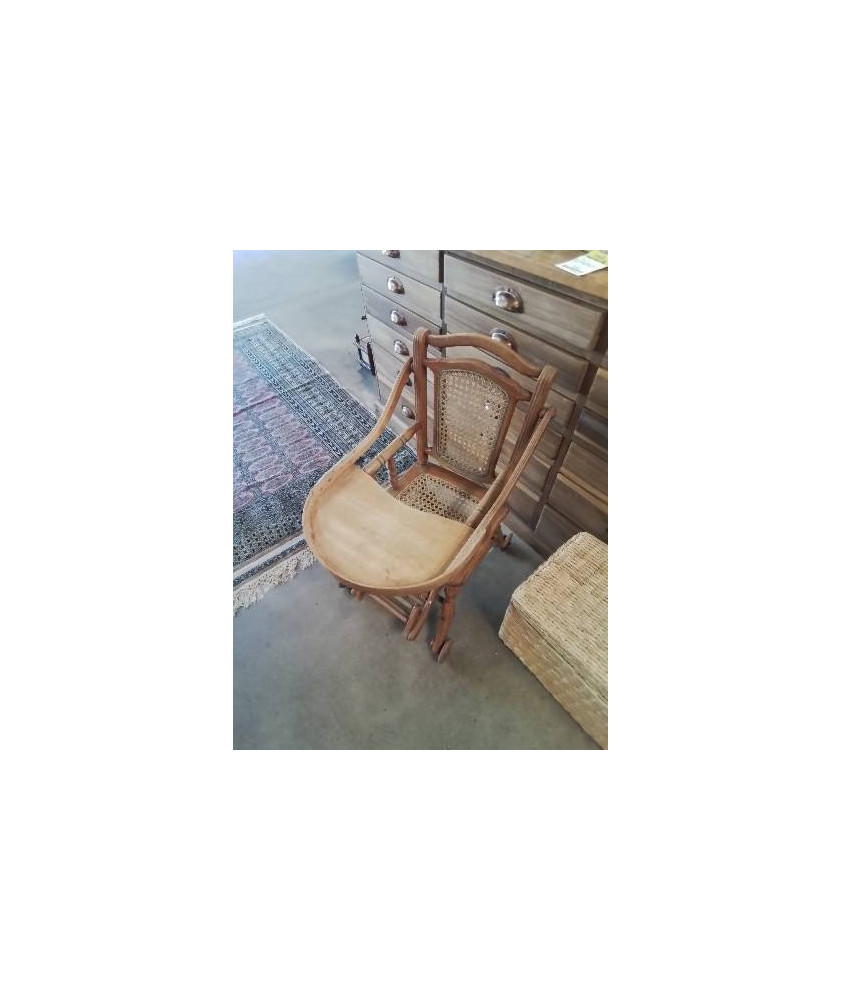 CHAISE TROTTEUR ENFANT BOIS CANNÉ DÉBUT XXE