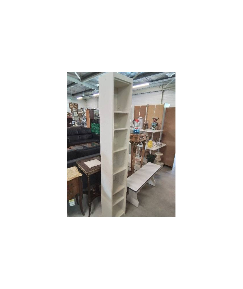COLONNE BIBLIOTHÈQUE BOIS ECRU 7 NICHE 
