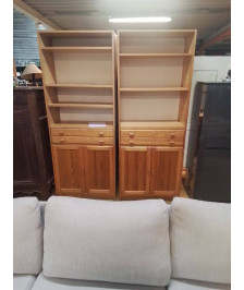 ETAGERE PIN MASSIF 2P