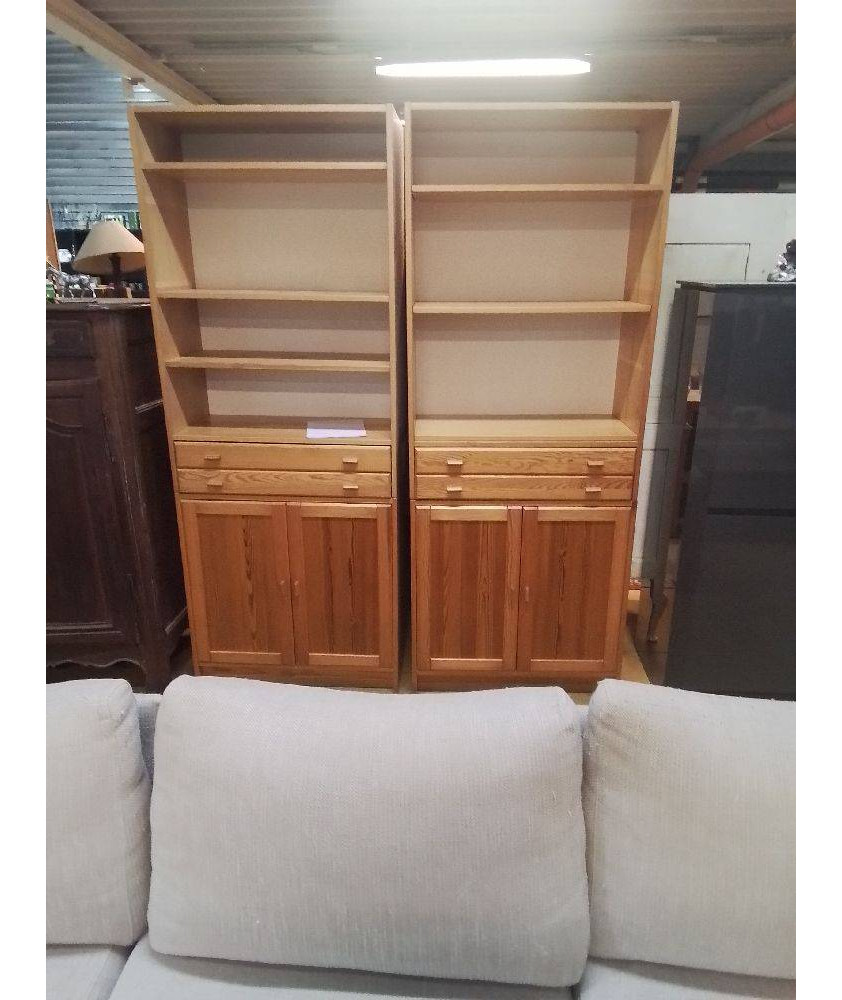 ETAGERE PIN MASSIF 2P