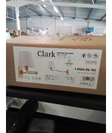 APPLIQUE MURALE MÉTAL DORÉ CLARK CLASSIC