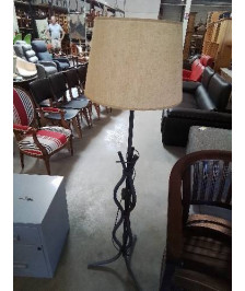 LAMPADAIRE MÉTAL NOIR AJ ÉCRU 