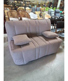 BZ TISSU TAUPE MATELAS DUNLOPILLO 
