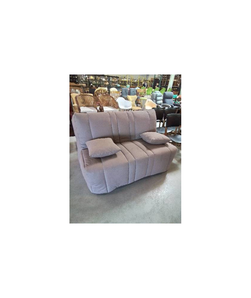 BZ TISSU TAUPE MATELAS DUNLOPILLO 