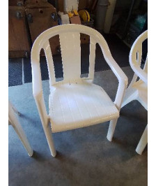 FAUTEUIL DE JARDIN RÉSINE ÉCRU GROSFILLEX 