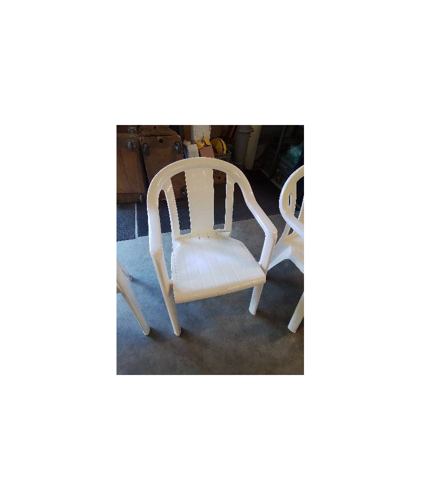 FAUTEUIL DE JARDIN RÉSINE ÉCRU GROSFILLEX 