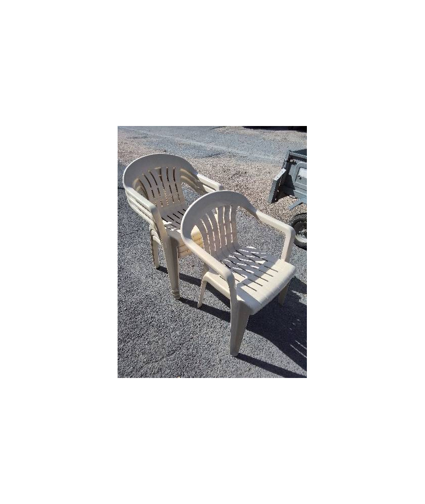 FAUTEUIL DE JARDIN RÉSINE CRÈME 