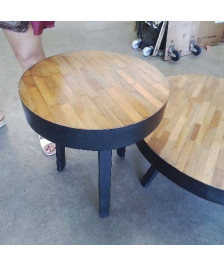 TABLE BASSE RONDE DE CHEZ AMBIANCES ET STYLES