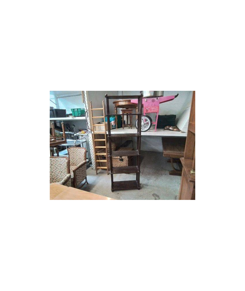 ETAGERE EN BOIS FONCÉ 