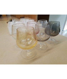 LOT DE 6 VERRES A COGNAC 