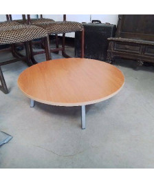 TABLE RONDE TRÈS BASSE PIEDS PLIABLES