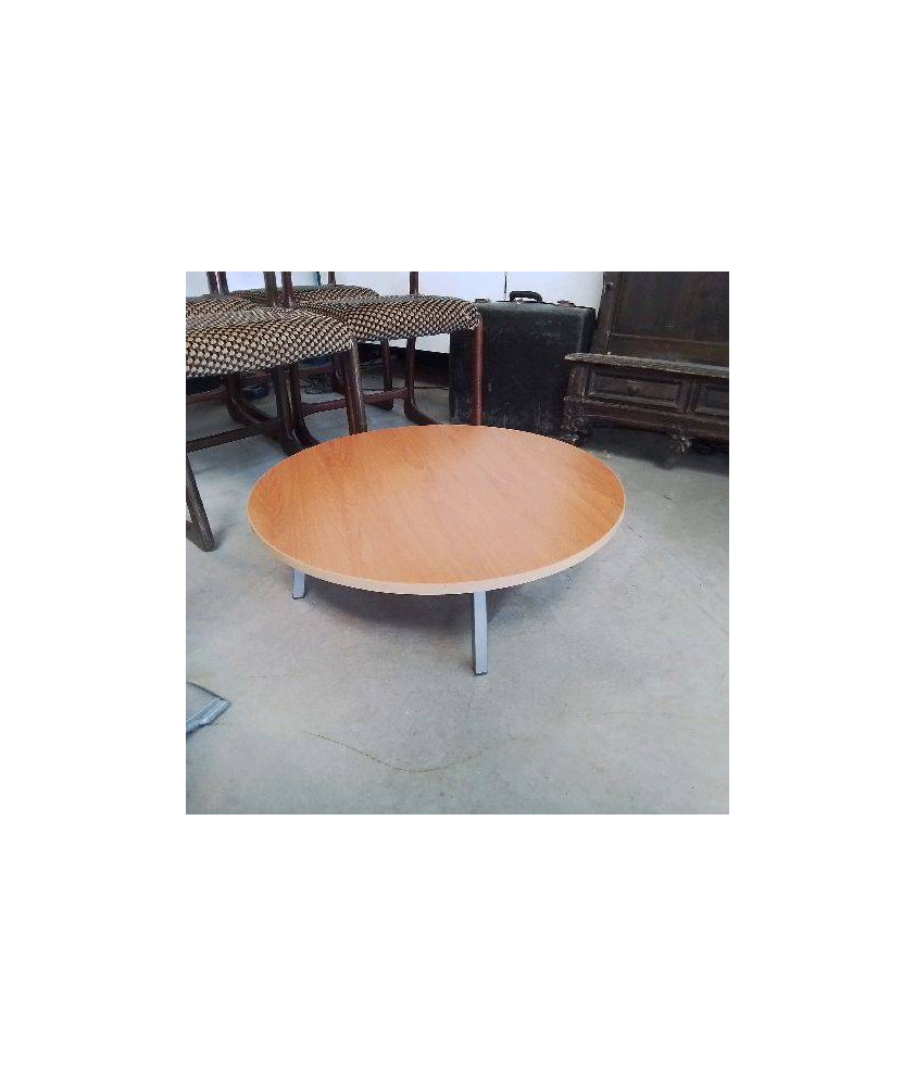 TABLE RONDE TRÈS BASSE PIEDS PLIABLES