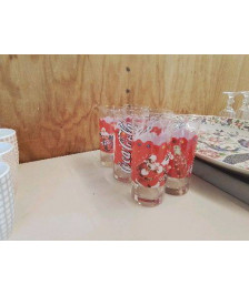 LOT DE 6 VERRES COCACOLA NOEL