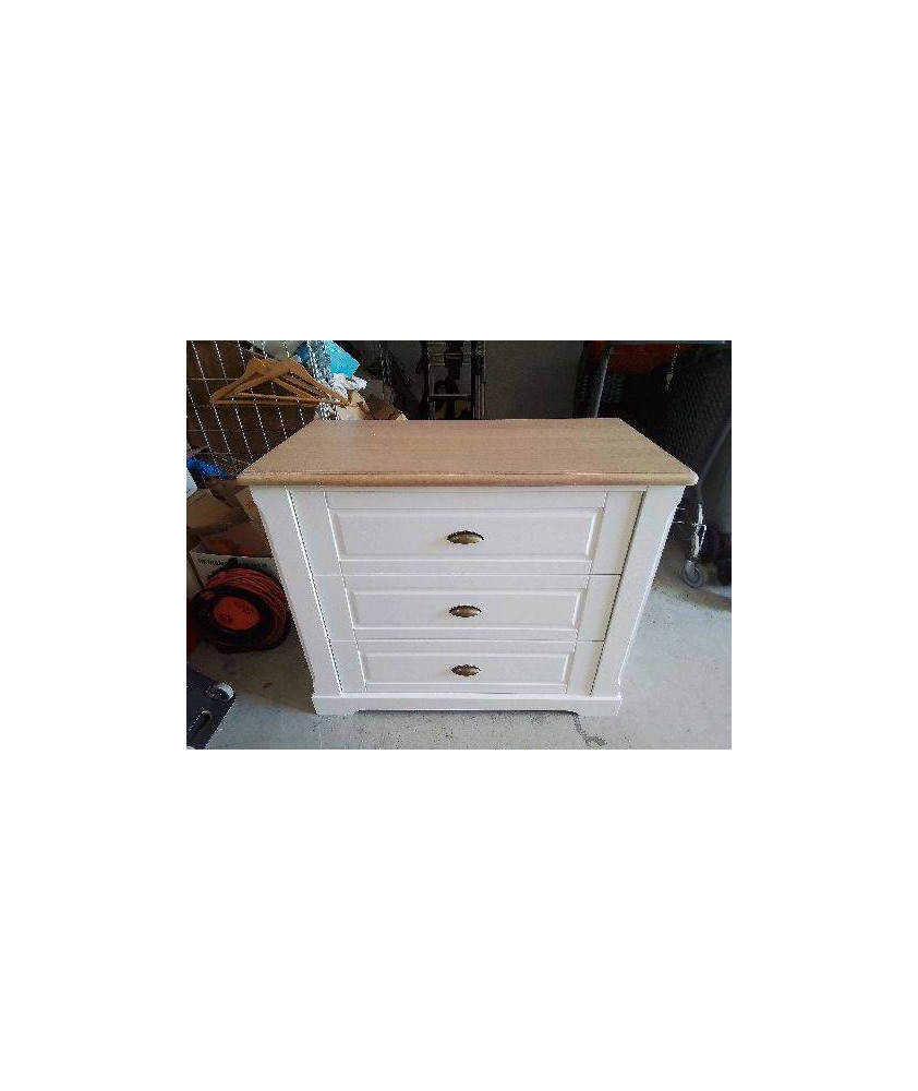 COMMODE BLANCHE 3 TIROIRS REF CAM0650055331-HJ