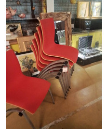 LOT DE 6 CHAISES VINTAGE 