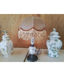 LAMPE PIED EN ETAIN MOUSTIER 