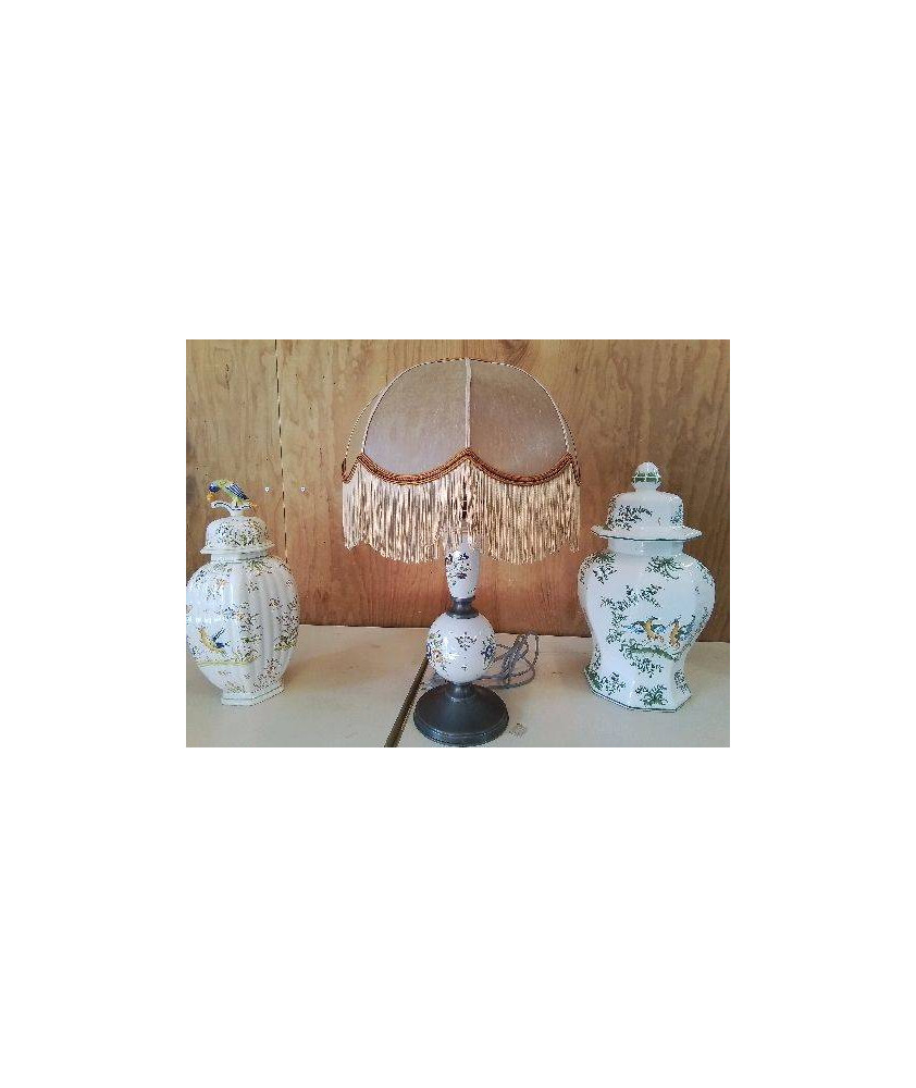 LAMPE PIED EN ETAIN MOUSTIER 