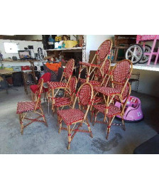 CHAISE DE BISTROT ROUGE 